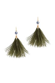 Feather Tassel Earrings by Tory Burch Accessories