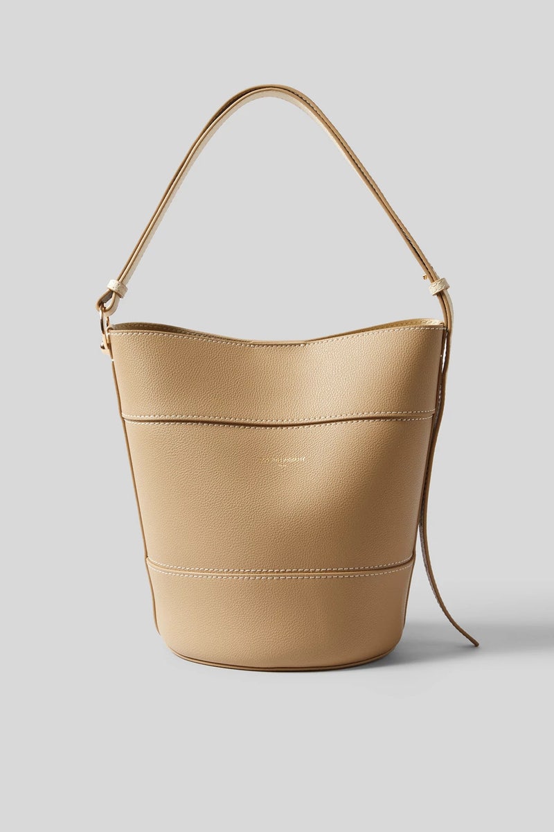 Brown Leather Bucket Bag by Claudie Pierlot Accessories - Photo 0