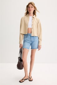 Cropped Ex-Boyfriend Shirt by Favorite Daughter