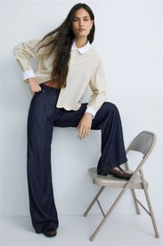 James High Rise Trouser Wide Leg Jeans by Hudson