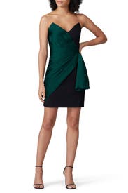 Teal Strapless Mini Dress by Jill Jill Stuart
