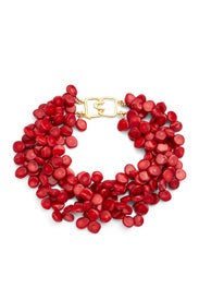 Dark Coral Collar by Kenneth Jay Lane