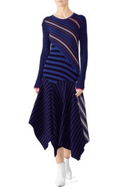 Striped Long Sleeve Dress by Opening Ceremony