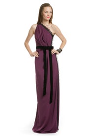Berry Wild Lace Gown by Robert Rodriguez Black Label