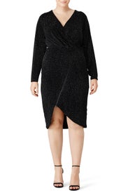 Black Silver Sparkle Dress by Rachel Rachel Roy