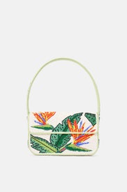 Birds Of Paradise Tommy Beaded Bag by Staud Accessories