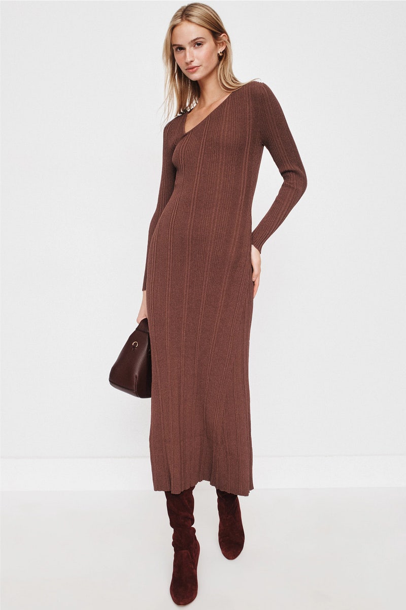 Amira Ribbed Knit Midi Dress by Staple The Label - Photo 0