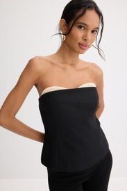 Sable Strapless Bodice Top by THIRD FORM