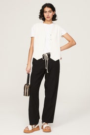 Pinstripe Vest by DONNI.