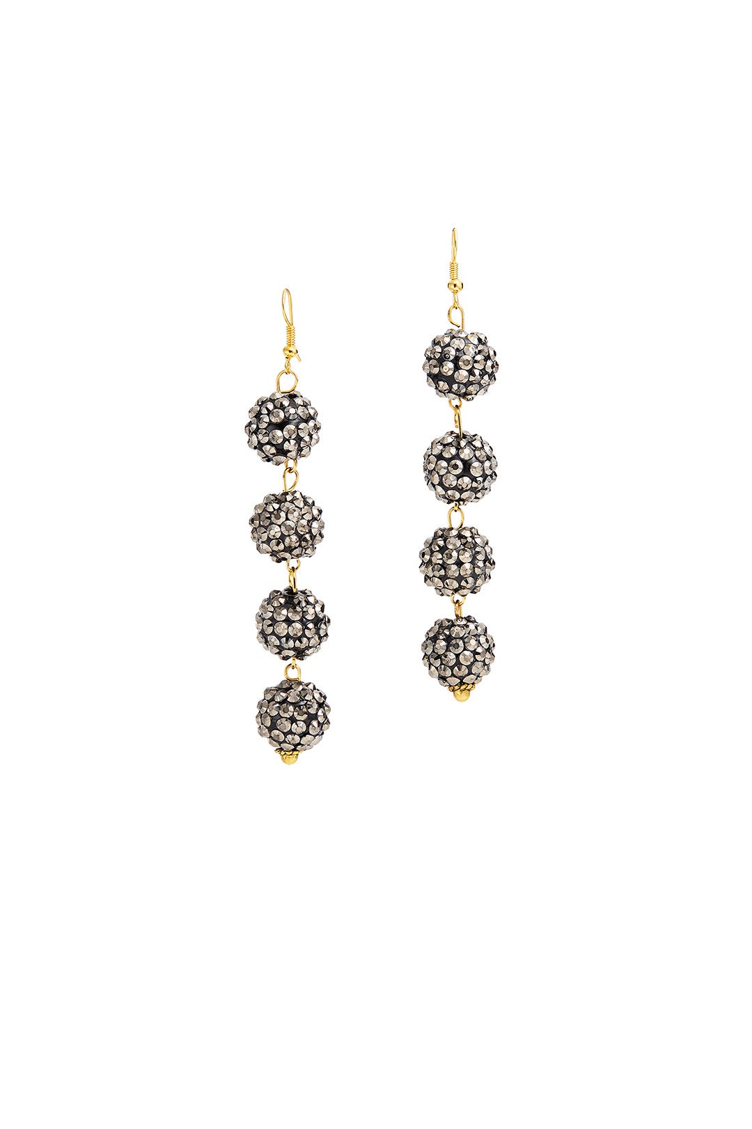 Gunmetal Bauble Earrings by Mad Jewels 0