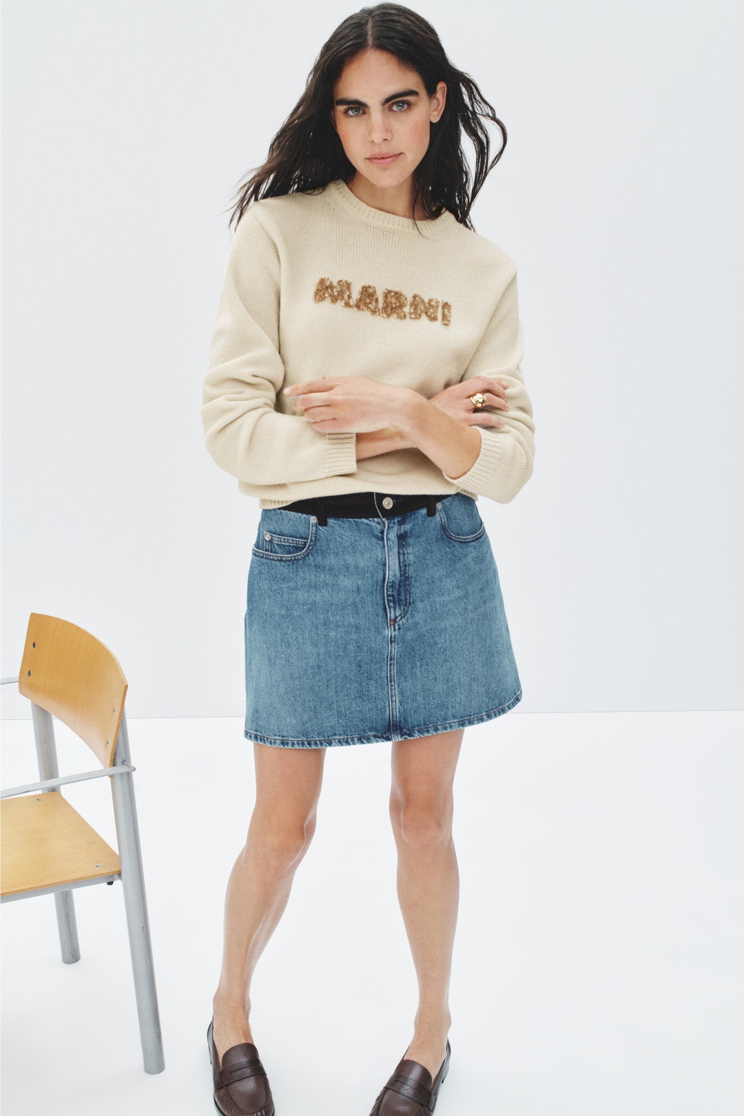 Denim Mini Skirt by Marni 0