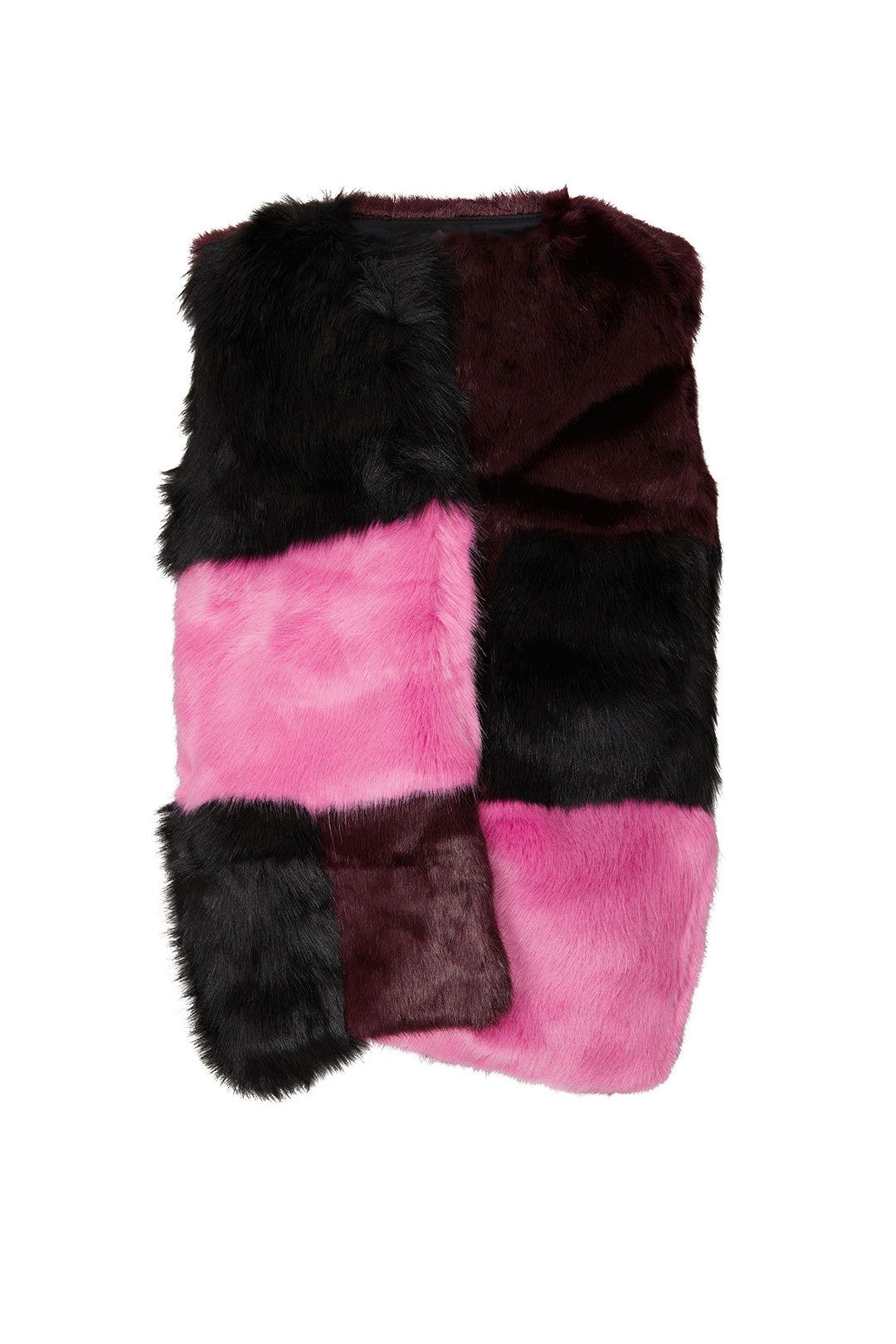 Kids Colorblock Faux Fur Vest by Marni Kids