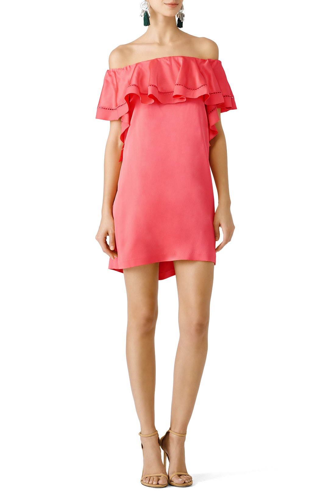 Peony Ruffle Off Shoulder Shift by Rachel Zoe 0