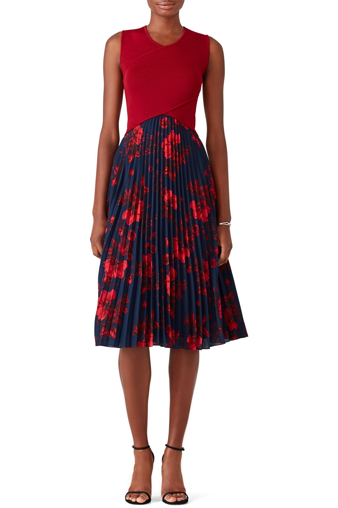 Crossover Pleated Dress by SACHIN BABI 0