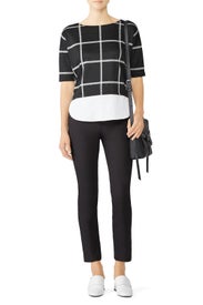 Windowpane Two Tone Top by Slate & Willow