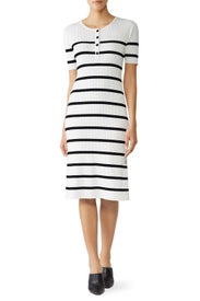 Striped Henley Dress by Slate & Willow