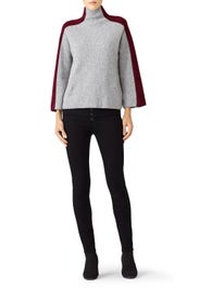 Gray Two Tone Sweater by BROWN ALLAN