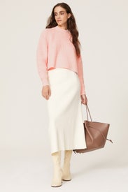 Ribbed A Line Sweater by Club Monaco