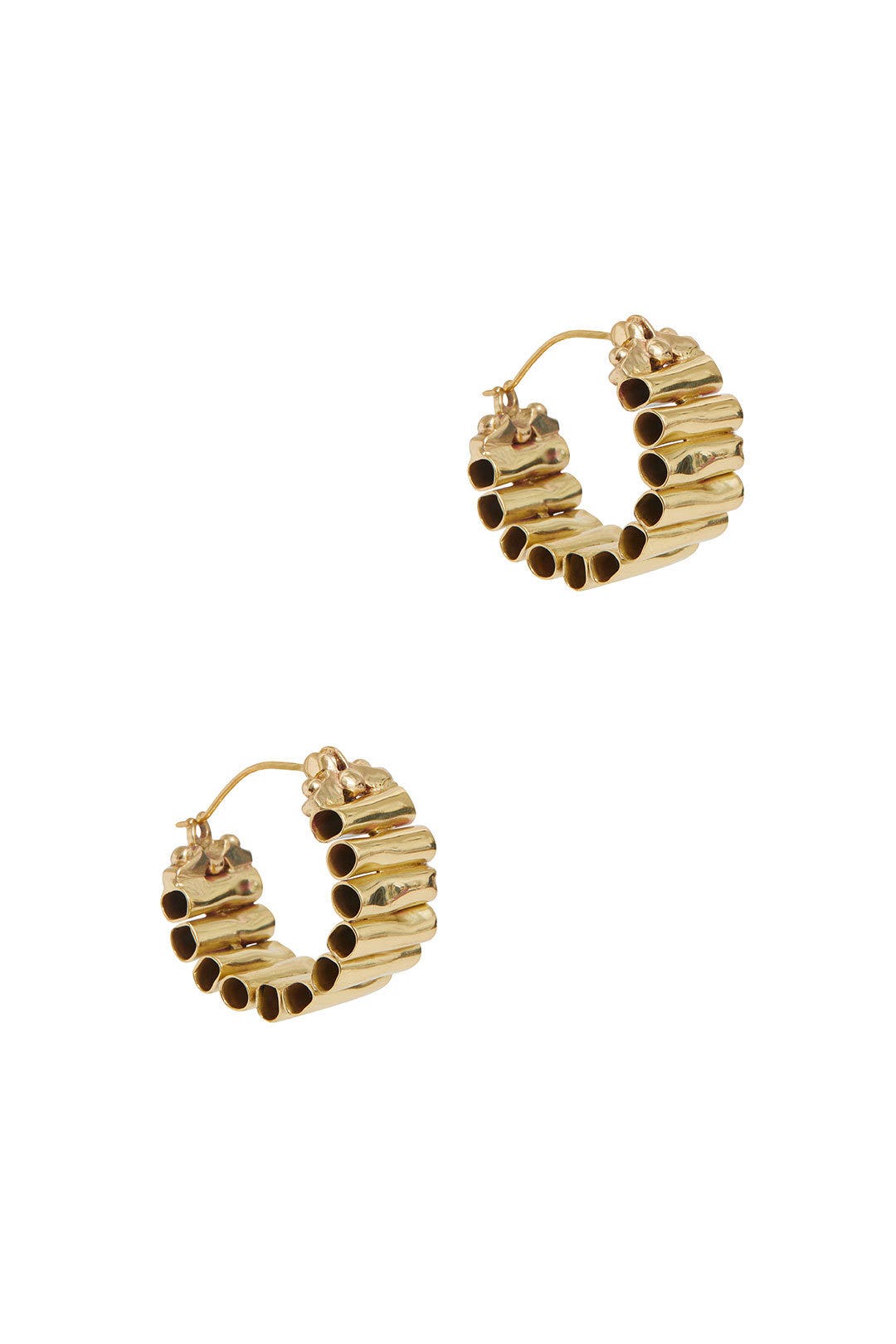 Gold Pawn Vessel Hoops by ELLERY Accessories 0
