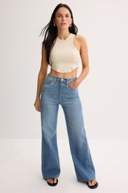 Mia Petite High Rise Wide Leg Jeans by Joe's Jeans