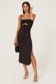 Lucy Cutout Midi Dress by SIMKHAI