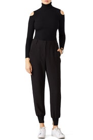 Black Jogger Pants by KENDALL + KYLIE