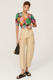 Puff Sleeve Cropped Tee by Scotch & Soda