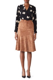 Floral Faux Wrap Blouse by Slate & Willow