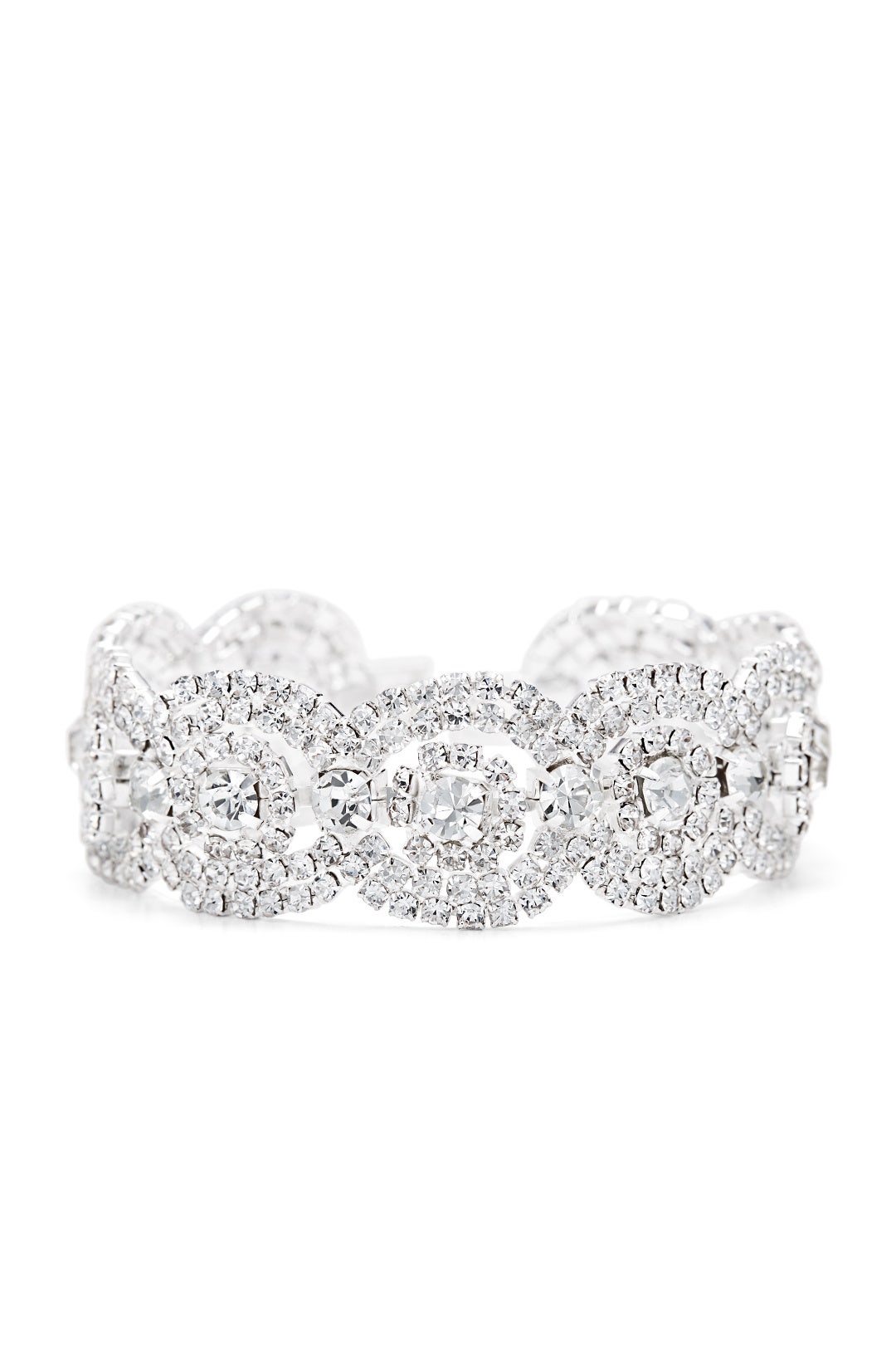 Rhinestone Round Bracelet by Slate & Willow Accessories