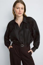Epaulette Shirt by Diotima