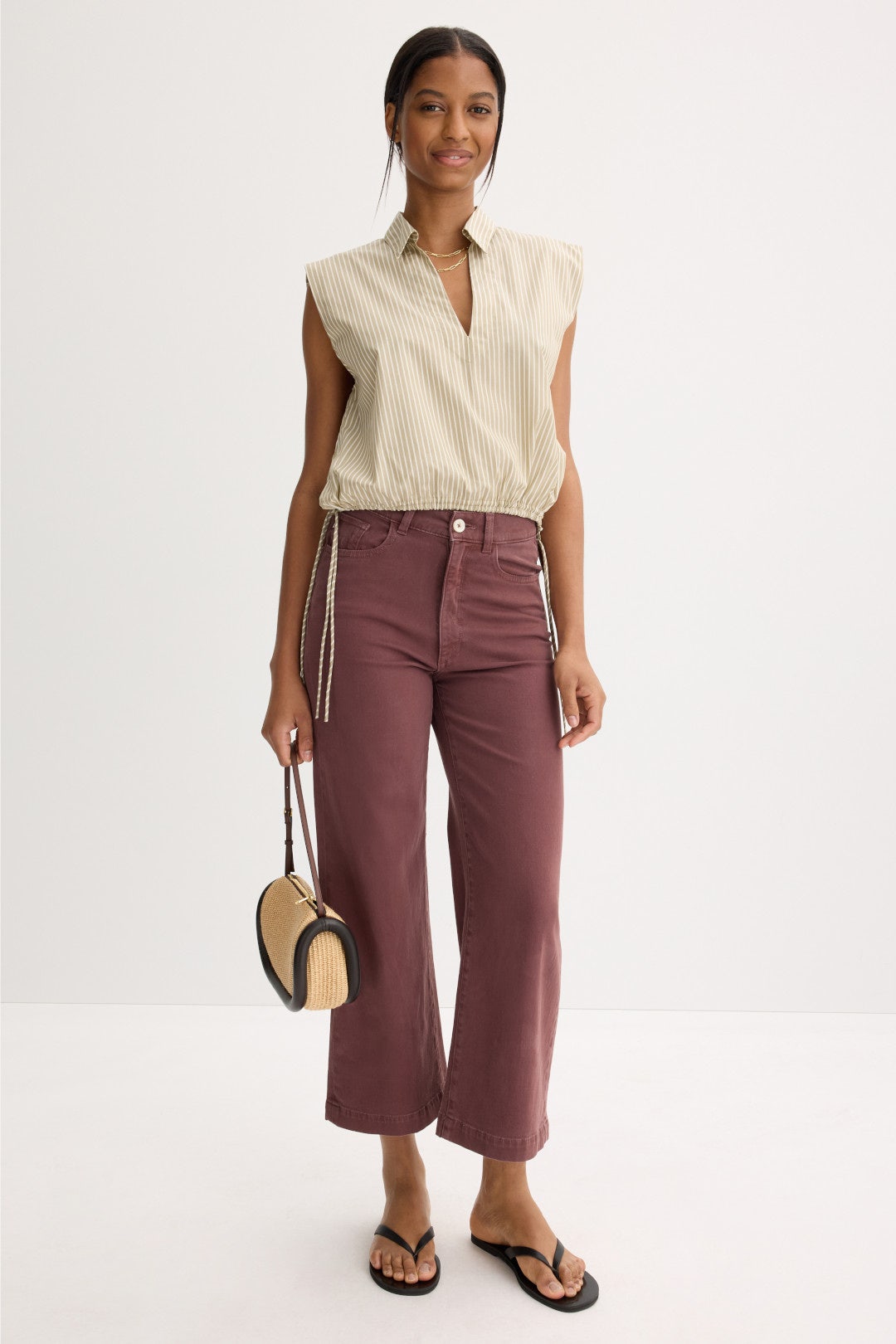 High Rise Ankle Hepburn Wide Leg Jeans by DL1961 0
