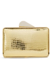 Lori Gold Croc Minaudiere by Franchi