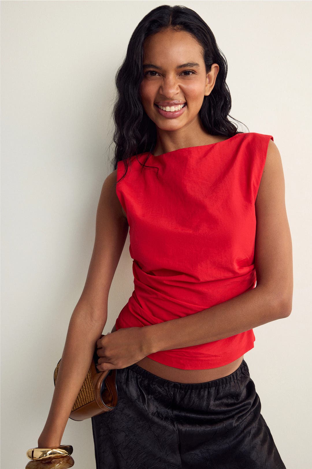 Smock Tie String Top by GANNI | Rent the Runway
