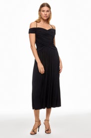 Off The Shoulder Ruched Bodice Dress by Rosetta Getty x RTR