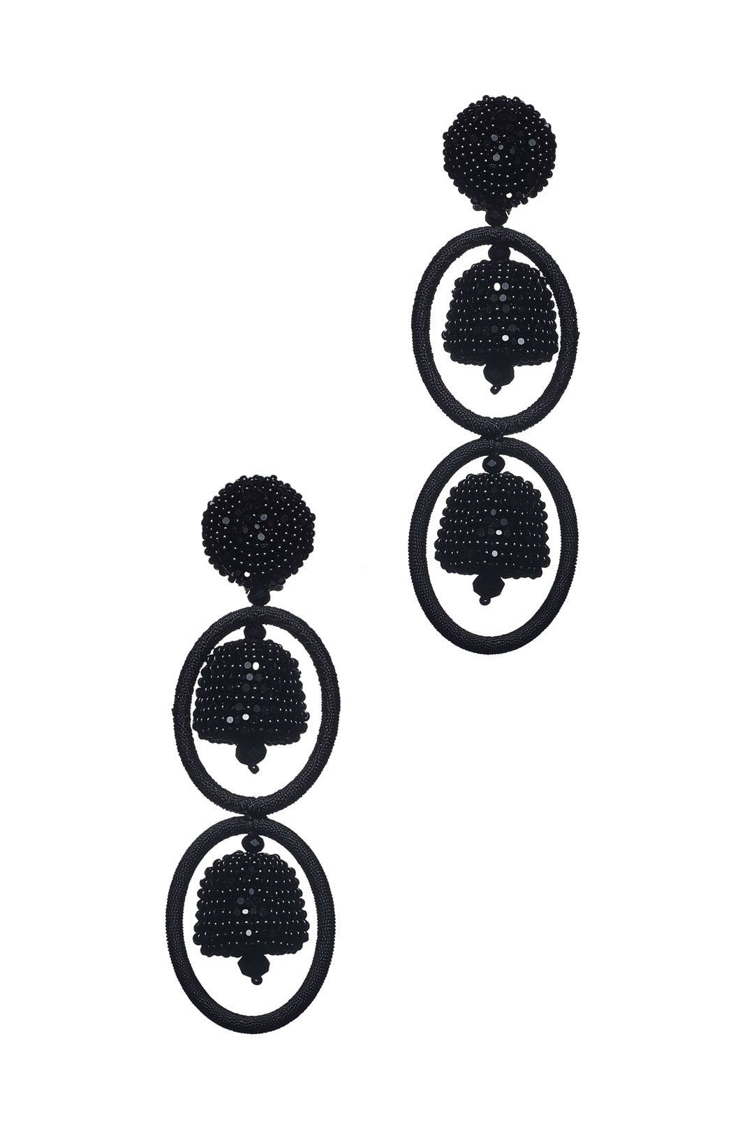 Black Victoria Earrings by Sachin & Babi Accessories 1