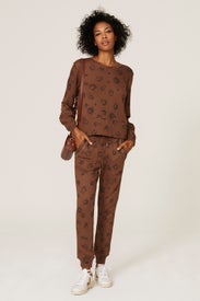 Corinna Leopard Print Sweatshirt by Splendid