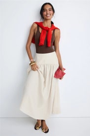 Procida Linen Skirt by Staud