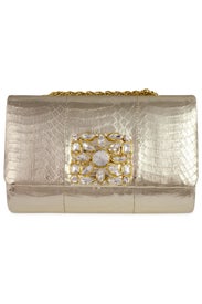 Corrine Gold Snake Clutch by Badgley Mischka Handbags