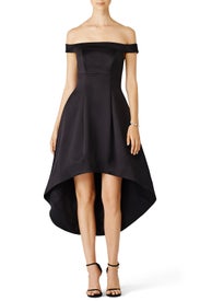 Black Bonded Dress by Cynthia Rowley