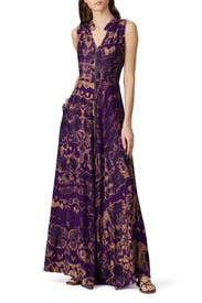 Purple Sleeveless Dress by Kahindo