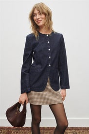 Denim Collarless Jacket by Madewell