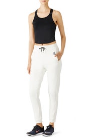 Base Layer Black Tank & White Pant by Nike