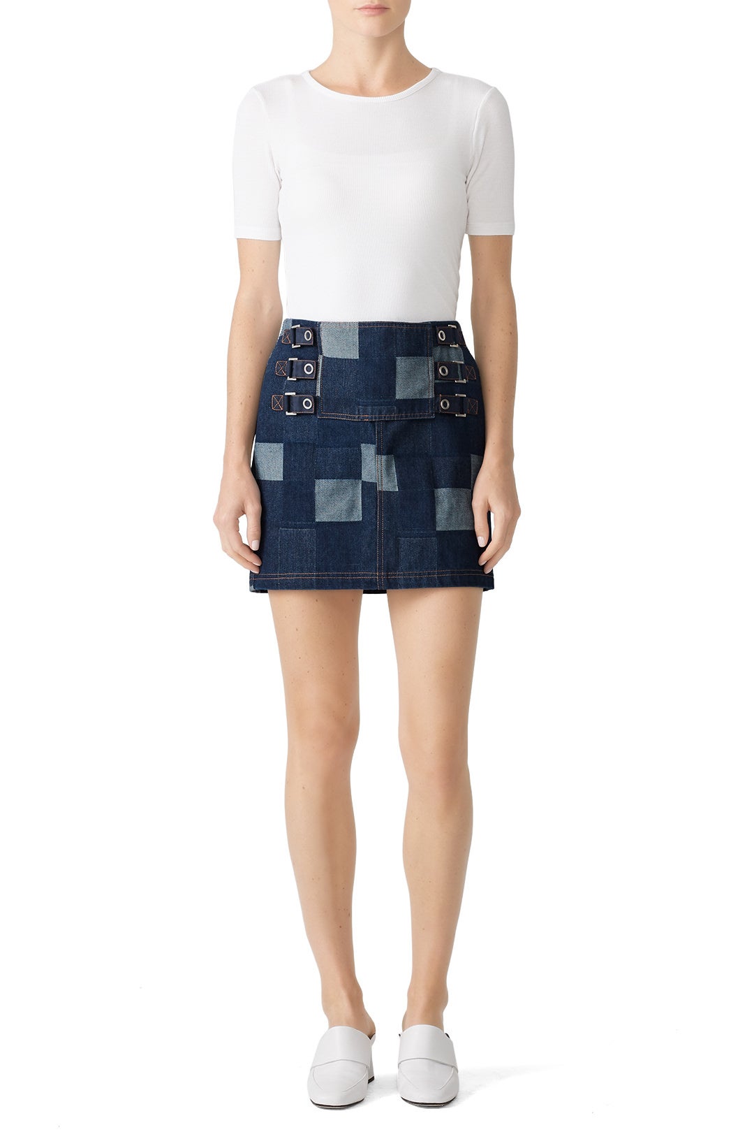 Denim Tab Skirt by Opening Ceremony 0