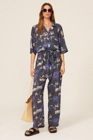 Blue Apres Beach Jumpsuit by Paradised