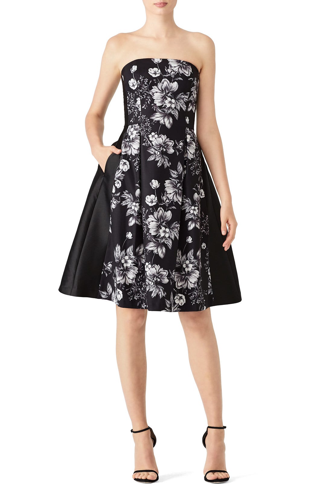 Floral Strapless Dress by Sachin & Babi 0