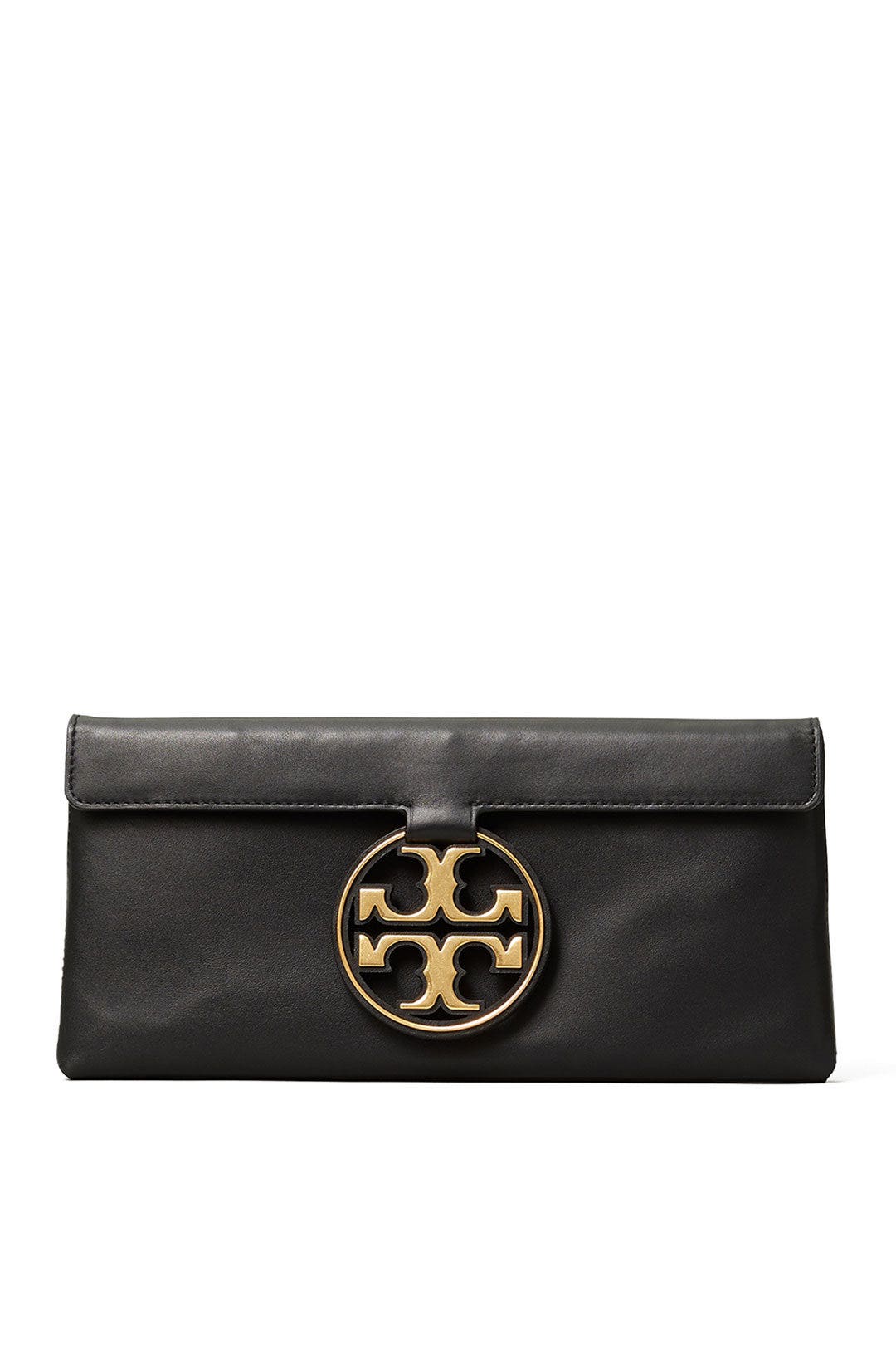 Black Miller Metal Clutch by Tory Burch Accessories