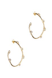 Navette Crystal Hoops by Alexis Bittar