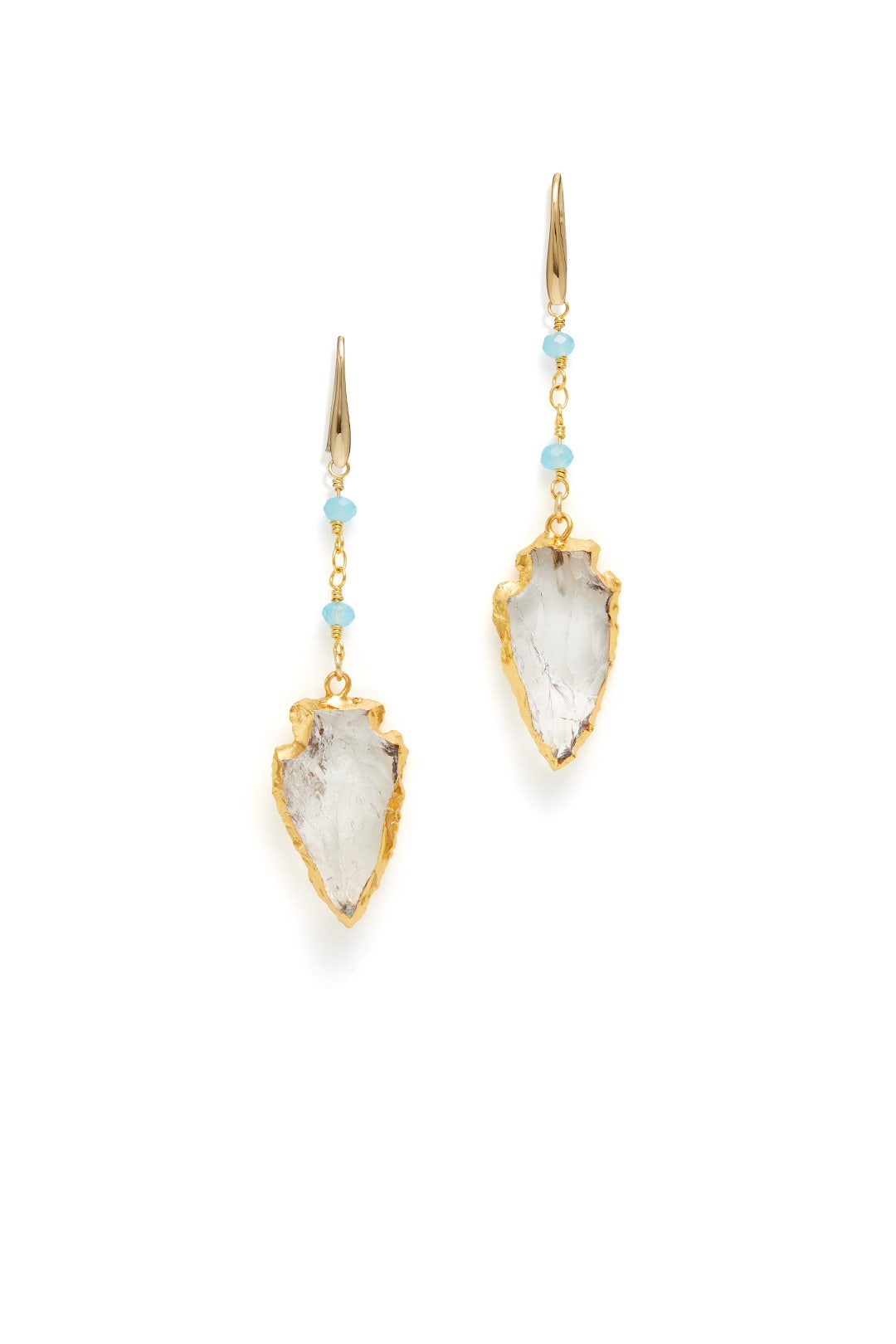Madagascar Gold Arrow Earrings by Elise M.