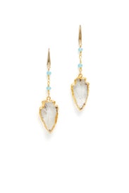 Madagascar Gold Arrow Earrings by Elise M.