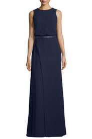Navy Allure Gown by ML Monique Lhuillier